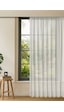 Gauze Fabric Design Bambu İpeksi Dokulu Tül Perde Sık Pile 1 X 3 Ekru