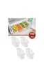 Flosoft 4 Adet Buzdolabı Sepeti, Mutfak Banyo Dolap İçi Düzenleyici Organizer 4 Lü Set 13x30x15cm Flosoft 4 Adet Buzdolabı Sepeti, Mutfak Banyo Dolap İçi Düzenleyici Organizer 4 Lü Set 13x30x15cm