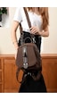 Just Polo Kadın Orta Boy Ayarlanabilir Askılı Şık Lakost Sırt Çantası Shopper Kahverengi
