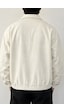 Tarz Cool Erkek Oversize Bomber Ceket Fermuarlı Basic Günlük Şık Mont Beyaz