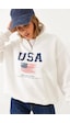 Shade Kadın Arım Fermuarlı Usa Baskılı Dik Yaka Sweatshirt 60251880 - Beyaz