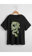 Uyguntarz Çocuk Green Dragon Pamuklu Tshirt Siyah Uyguntarz Çocuk Green Dragon Pamuklu Tshirt Siyah