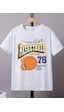 Uyguntarz Basket76 Baskılı Pamuklu Tshirt Beyaz Uyguntarz Basket76 Baskılı Pamuklu Tshirt Beyaz