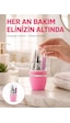 Tırnak Bakım Manikür Pedikür Seti 4 Parça Pembe Pratik Günlük Kullanım Yeni Nesil