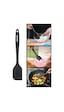 Silicolife Büyük Spatula, Isıya Dayanıklı Yanmaz Yapışmaz Tek Parça Silikon Spatula 26cm Siyah Siyah