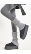 Ozzy Socks Original Premium Tozluk Akrilik Triko Örgü Leg Warmer Ayak Isıtıcı Gri Gri Ozzy Socks Original Premium Tozluk Akrilik Triko Örgü Leg Warmer Ayak Isıtıcı Gri Gri
