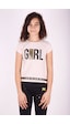 Toontoy Kids Toontoy Kız Çocuk Baskılı T-shirt Bej