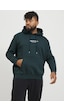 Jack & Jones Logo Baskili Sweatshirt - Büyük Beden 12244912 Magical Forest Koyu Siyah