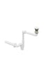Aqua Bagno Comfort Yer Kazandıran Lavabo Sifonu + Pop-up Sifon, Beyaz Seramik Başlıklı ,taşma Delikli, 1 -1/4 Beyaz