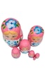 Mobgift Ahşap Tombul Iç Içe Matruşka Bebek 7li Set Pembe Mobgift Ahşap Tombul Iç Içe Matruşka Bebek 7li Set Pembe