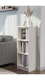 Bili Kitaplık 3 Raflı Çok Amaçlı Ofis Salon Çalışma Odası Kütüphane Rafı Beyaz Beyaz