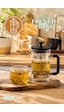 Porsima Smartpan Bv008 French Press Paslanmaz Çelik Süzgeçli Cam Bitki Çayı Demliği Kahve Presi - 600 Ml Siyah