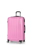 Polo&Sky Spring Model Pembe Renk Büyük Boy Valiz Bavul Pembe