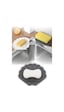 Beyaz İstiridye Silikon Katı Sabunluk Su Giderli Kaymaz Banyo Mutfak Organizer 11 cm