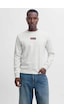 Jack & Jones Jjpan Sweat Crew Neck Smu Beyaz Erkek Sweatshirt 12310759