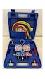 2 Valfli Manifold Gösterge Kiti 1.5m Hortumlu Çantalı R134 A R22 R404 A R410 A Gaz