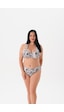 Büyük Beden Kaplı Zebra Desen Bikini Takım Çok Renkli