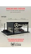 3d Baskı 1/64 Ölçekli Mercedes Showroom Tasarımlı Diorama Araç Sergileme Garajı 3d Baskı 1/64 Ölçekli Mercedes Showroom Tasarımlı Diorama Araç Sergileme Garajı