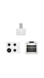 Altus Ala 322 W + 189 DW + 570 W Davlumbaz Beyaz Ankastre Set