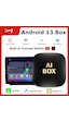 Akıllı Multimedya Kutusu Android 13 16gb Kablosuz Carplay Ai B...