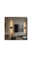 Düz Aplik 70 Cm Minimalist Tasarım Siyah Led Aplik 3 Renkli - Modern Ev Dekorasyonu Aydınlatma