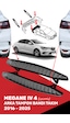 Megane 4 Iv Uyumlu Arka Tampon Bandı Takım 850768508r-850760115r