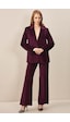 Erkek Yaka Mürdüm Kadife Blazer Mürdüm