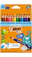 Bic Kids Evolution Üçgen Jumbo Kuru Boya Kalemi 12 Renk 82973511