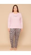 Pemilo Kadın 20751 Büyük Beden Uzun Kol % 100 Pamuk Milan Pijama Takımı Pudra Pudra Pemilo Kadın 20751 Büyük Beden Uzun Kol % 100 Pamuk Milan Pijama Takımı Pudra Pudra