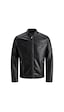 Jack & Jones JJerocky Jacket Noos Erkek Deri Mont Siyah Jack & Jones JJerocky Jacket Noos Erkek Deri Mont Siyah