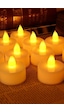 Alshop Pilli Işıklı Tealight Ledli Mum 6 Adet Beyaz