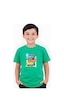 Fyk Kids Erkek Çocuk Yuvarlak Yaka Just Have Erkek Baskılı T-shirt Yeşil