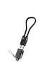 S-link Armor Cc-020 60w 20 Cm Type-c To Type-c Pd Örgülü Metal Başlıklı Siyah Hızlı Şarj Kablosu