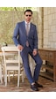 İmza İndigo Kırlangıç Yaka 6 Drop Slim Fit Tam Astar Esnek Takım Elbise 1001260174 Indigo