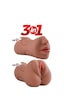 Erofoni Ultra Süper Realistik 3 İşlevli 18 CM Yapay Suni Vajina Anüs Ağız Mastürbatör Erofoni Ultra Süper Realistik 3 İşlevli 18 CM Yapay Suni Vajina Anüs Ağız Mastürbatör