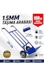 1,5 Mm Kalın Profilli Koli Taşıma Arabası 120 Cm Boy 150 Kg Kapasiteli Ağır Hizmet El Arabası