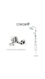 Creavit Luna LN2500 Banyo Bataryası + SH640 Oval Tepe Duş Sistemi Krom
