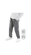 Denokids Erkek Çocuk Çizgili Gri Beli Lastikli Pantolon 4-10 Yaş