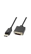 Powermaster Pm-3783 Displayport Dp To Dvı-d 24+1 Pasif Çevirici Dönüştürücü Kablo 1.8 Metre 1 Adet