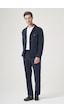İmza Lacivert Berberi Yaka Örme Beli Lastikli 6 Drop Slim Fit Astarsız Esnek Takım Elbise 1001260177
