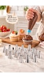 Porsima 05808 23 Parça Paslanmaz Çelik Krema Sıkma Duy Seti - Pasta, Cupcake, Tulumba Tatlısı Süsleme Uçları Ve Adaptör Metalik