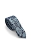 Gaffy Mavi Şal Desenli Lacivert Dokuma Kumaş Mendilli Slim Fit Kravat Lacivert - Mavi Gaffy Mavi Şal Desenli Lacivert Dokuma Kumaş Mendilli Slim Fit Kravat Lacivert - Mavi