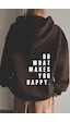 Do What Baskılı Oversize Sweatshirt Kahverengi Do What Baskılı Oversize Sweatshirt Kahverengi