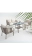 Capri Swing Artemis İkili Rattan Balkon Bahçe Takımı Beyaz