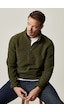 AC&Co / Altınyıldız Classics Anti-Pilling Tüylenme Yapmayan Bato Yaka Erkek Polar Sweatshirt 4A5221100016HAKL Haki