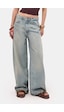 it's basic Kadın Kot Renk 4s6-32 Süper Baggy Fit %100 Koton Denim Jean Mavi