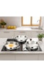 Nehir Silver Çelik 3 Parça İtalyan Omlet Sahan Seti 16-18-20 Cm Gri