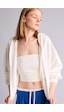Defacto Cropped Fit Kapüşonlu Kalın Fermuarlı Sweatshirt Z7069az26auwt32 Beyaz-wt32