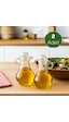 Porsima Pbt-570 Kapaklı Akrilik 2 Li Yağlık Sirkelik Yağdanlık Seti 80ml Şefaf