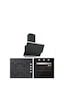 Silverline BO6503B01 - CS5335B01 - 3420 Classy 60 Siyah Cam Ankastre Set